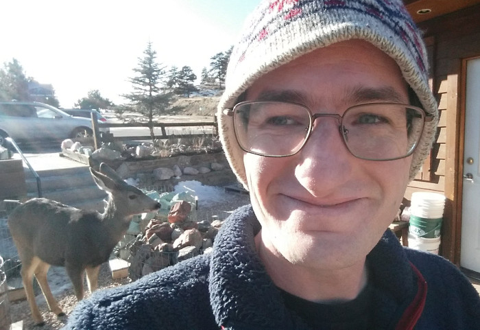 Me and a deer friend of mine.